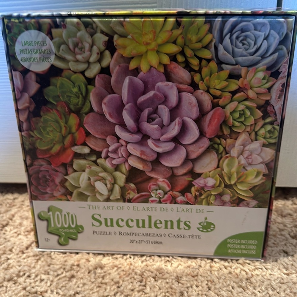 1000 piece puzzle poster included